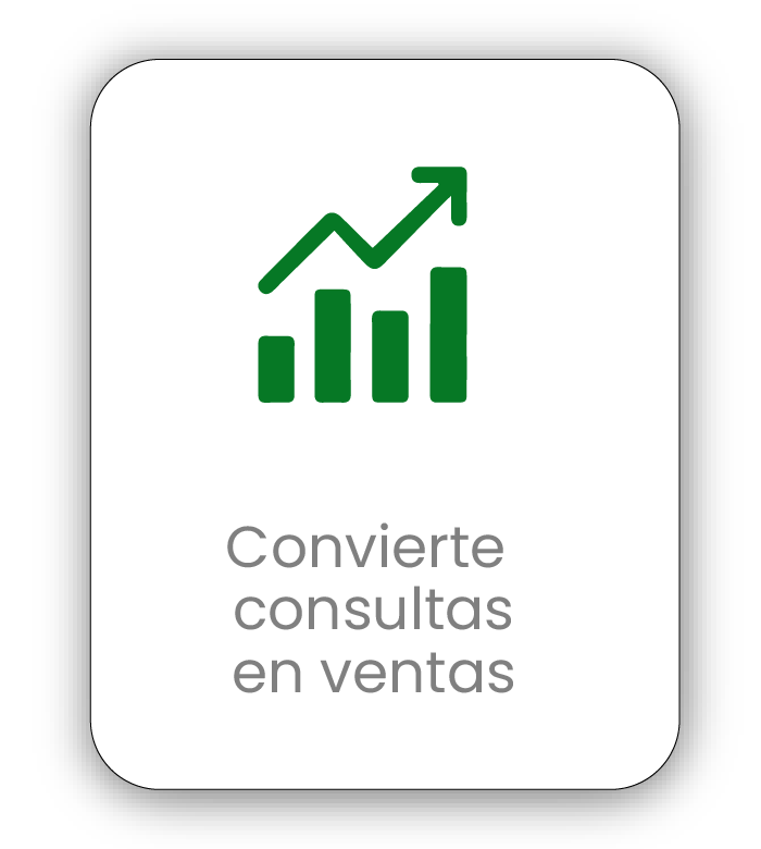 Convierte consultas en ventas