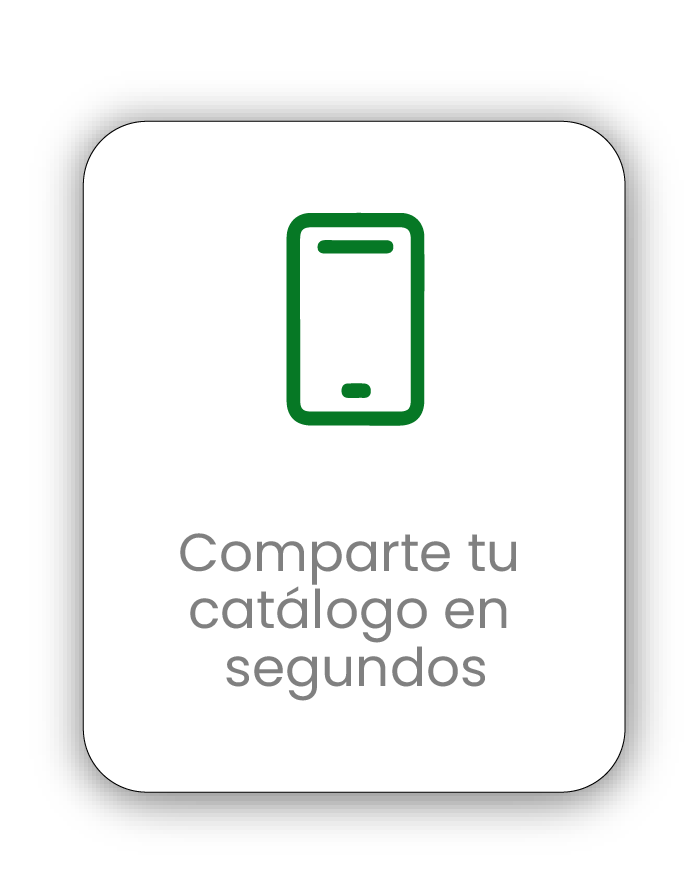 Comparte tu catálogo en segundos